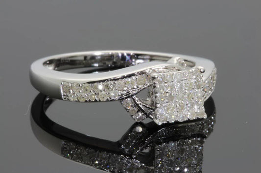 Square Engagement Wedding Ring