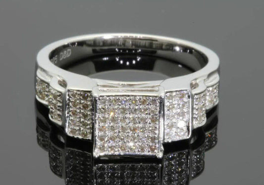 Square Engagement Wedding Ring