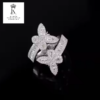 Butterfly Iced Out Ring