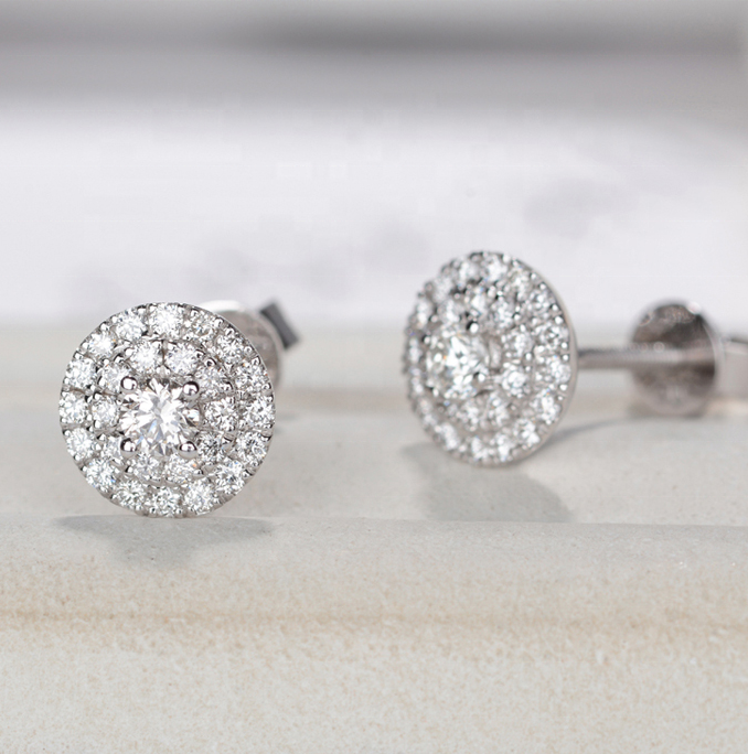 Round Shape Stud Earrings