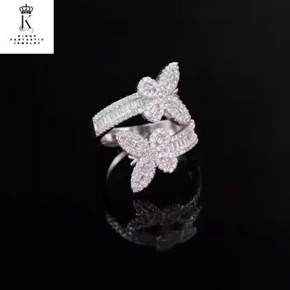 Butterfly Iced Out Ring