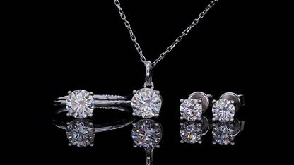 Bridal Wedding Engagement Jewelry Set