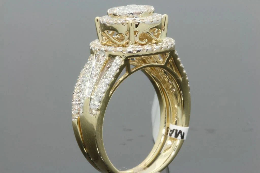 Engagement Wedding Band Ring Set