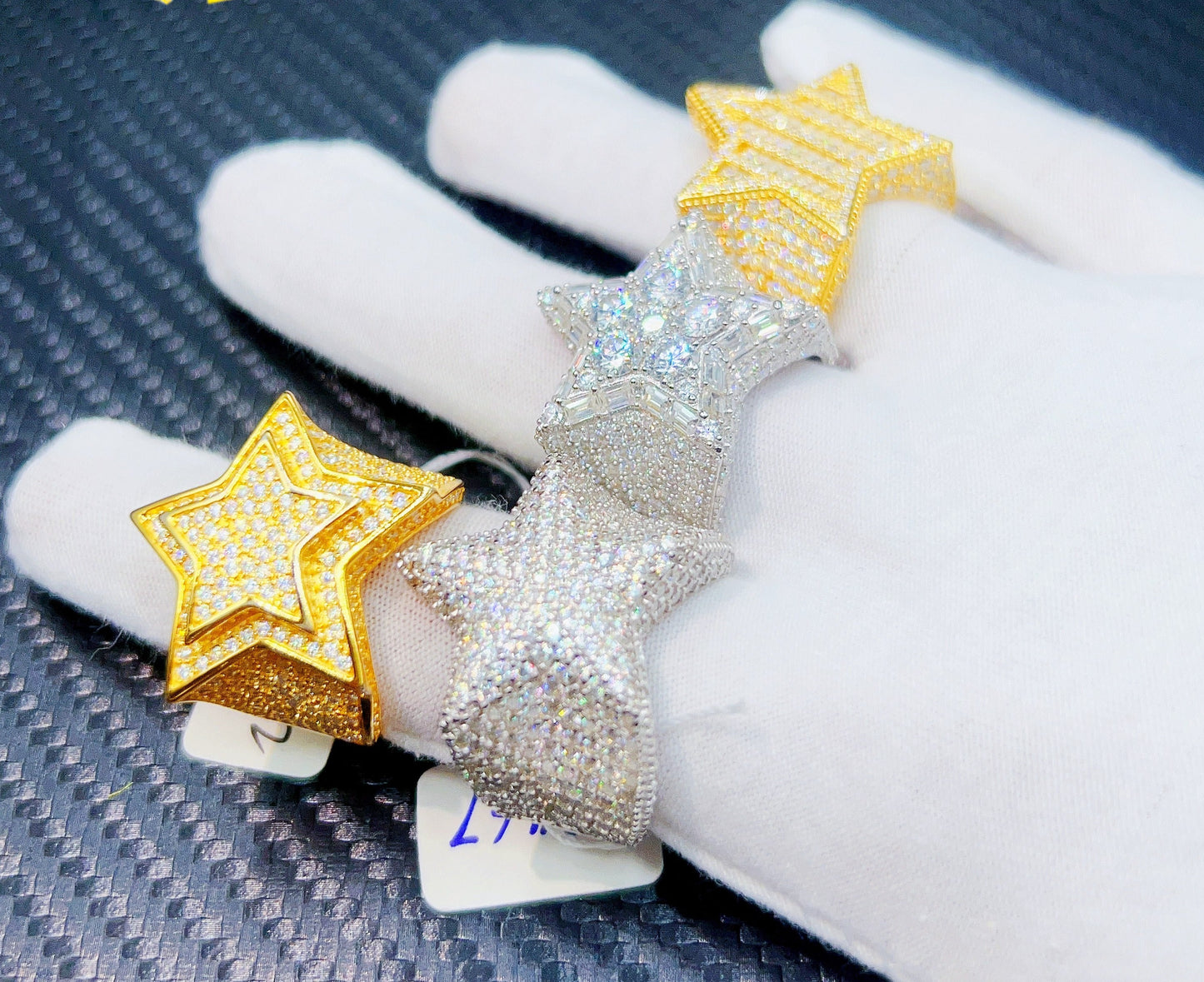 Iced out Star Ring