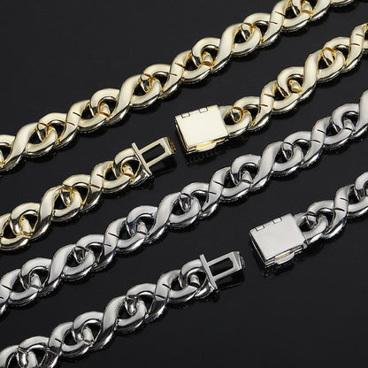 Iced Out Cuban Chain Necklace/Bracelet