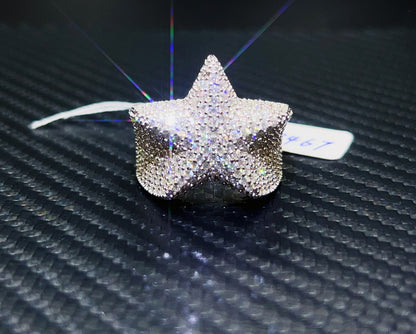 Iced out Star Ring