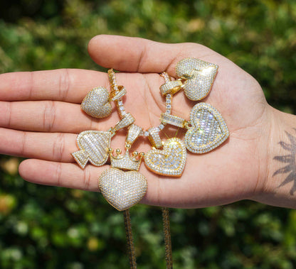 Iced out Heart Pendant