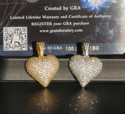 Iced out Heart Pendant