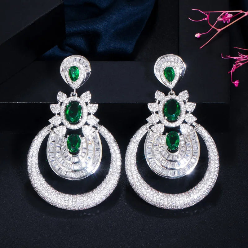 Vintage Long Big Luxury Drop Earrings