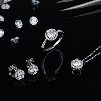 Bridal Wedding Engagement Jewelry Set