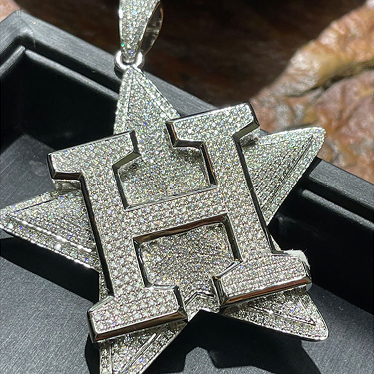 Custom Letter Star Pendant
