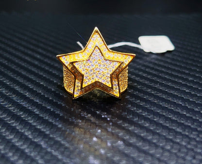 Iced out Star Ring