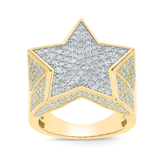 Star Iced out Ring