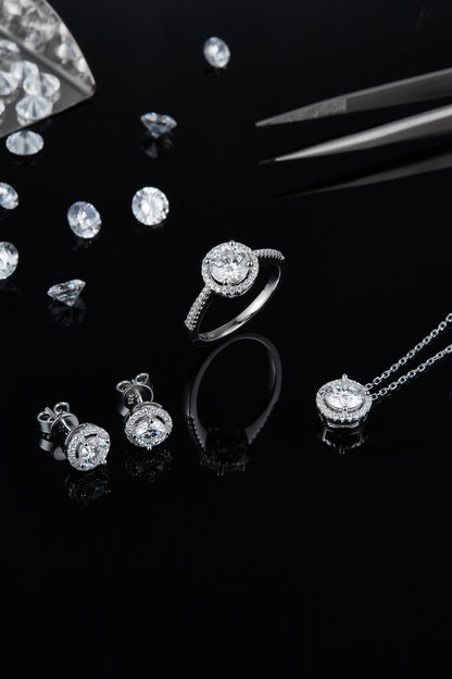 Bridal Wedding Engagement Jewelry Set