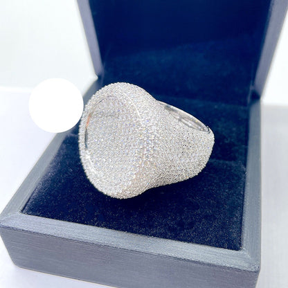 Round Shape Iced out Ring