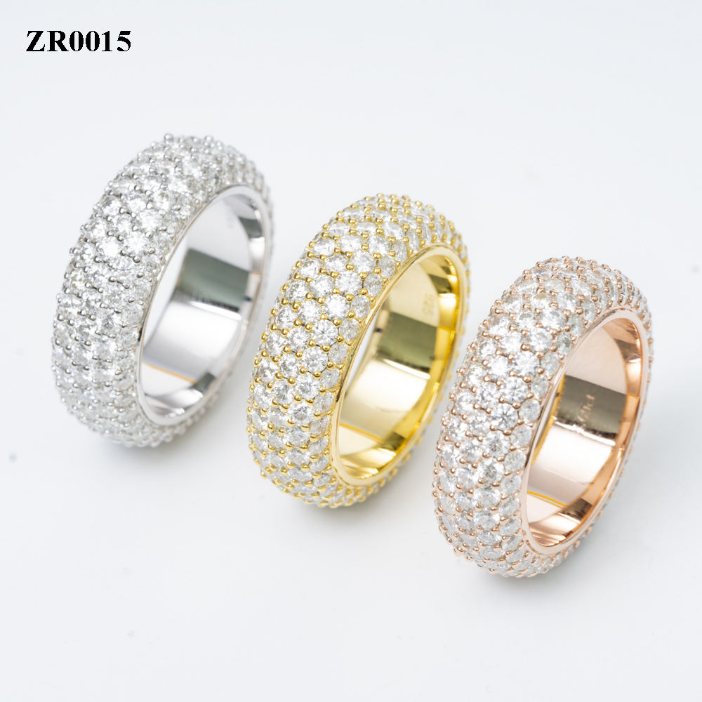 Iced out Eternity Band Ring