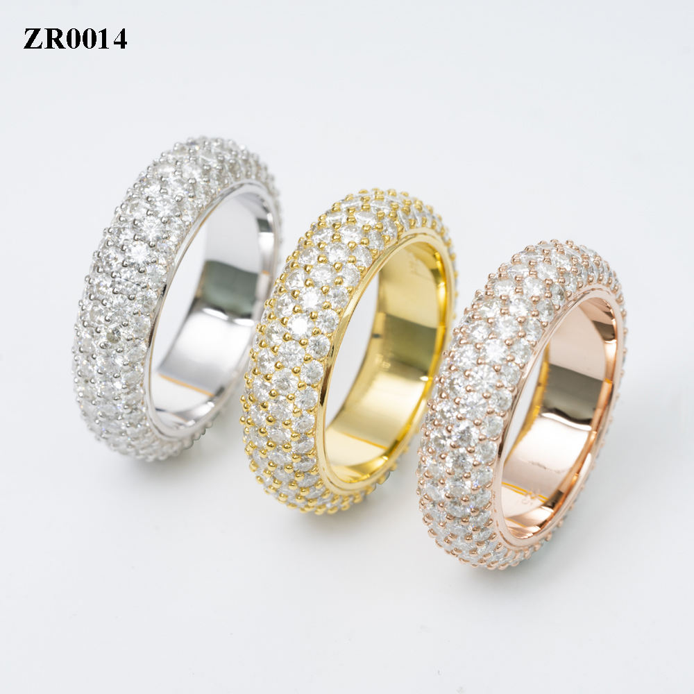 Iced out Eternity Band Ring