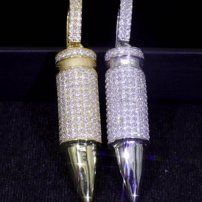 Iced out Bullet Pendant