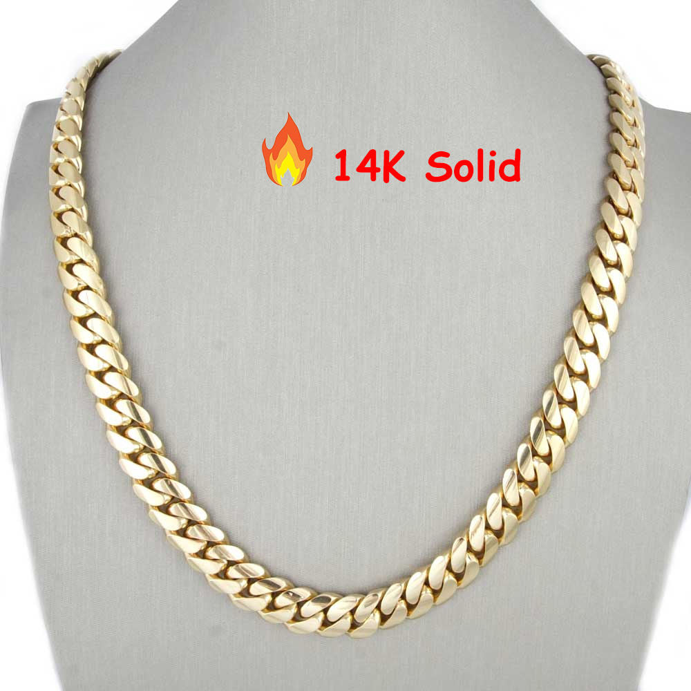 Cuban Link Chain with Buckle Lock Necklace and Bracelet