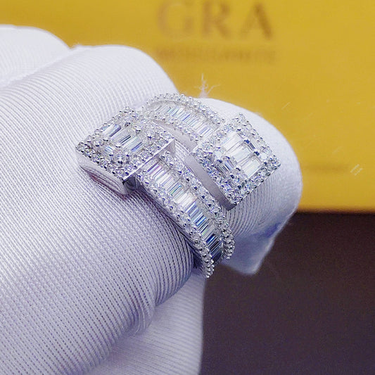 Baguette Iced out Ring