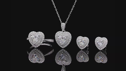 Bridal Wedding Engagement Jewelry Set