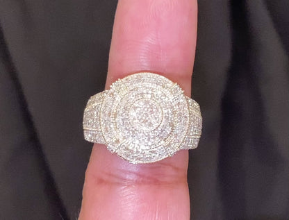 Pinky Band Iced out Ring