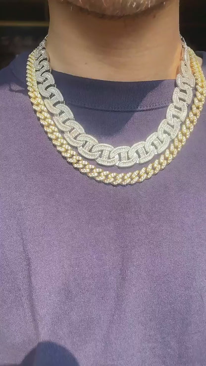 Baguette Cuban Chain Necklace