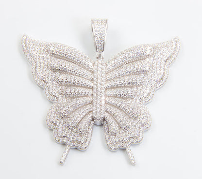 Iced out Butterfly Pendant