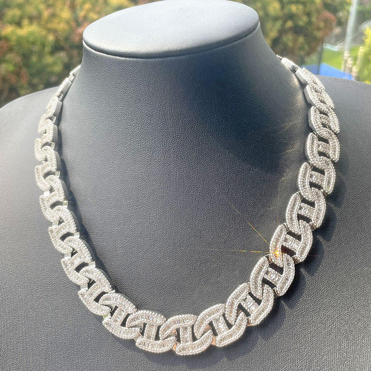 Baguette Cuban Chain Necklace