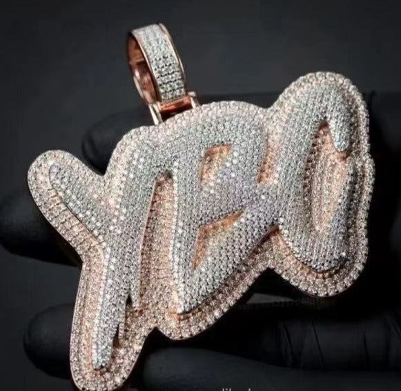 Custom Iced Out Letter Pendant