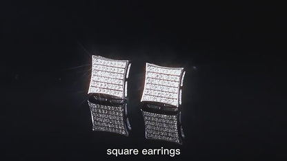 Square Shape  Stud Earrings