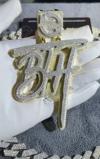 Custom Iced out Letter Pendant