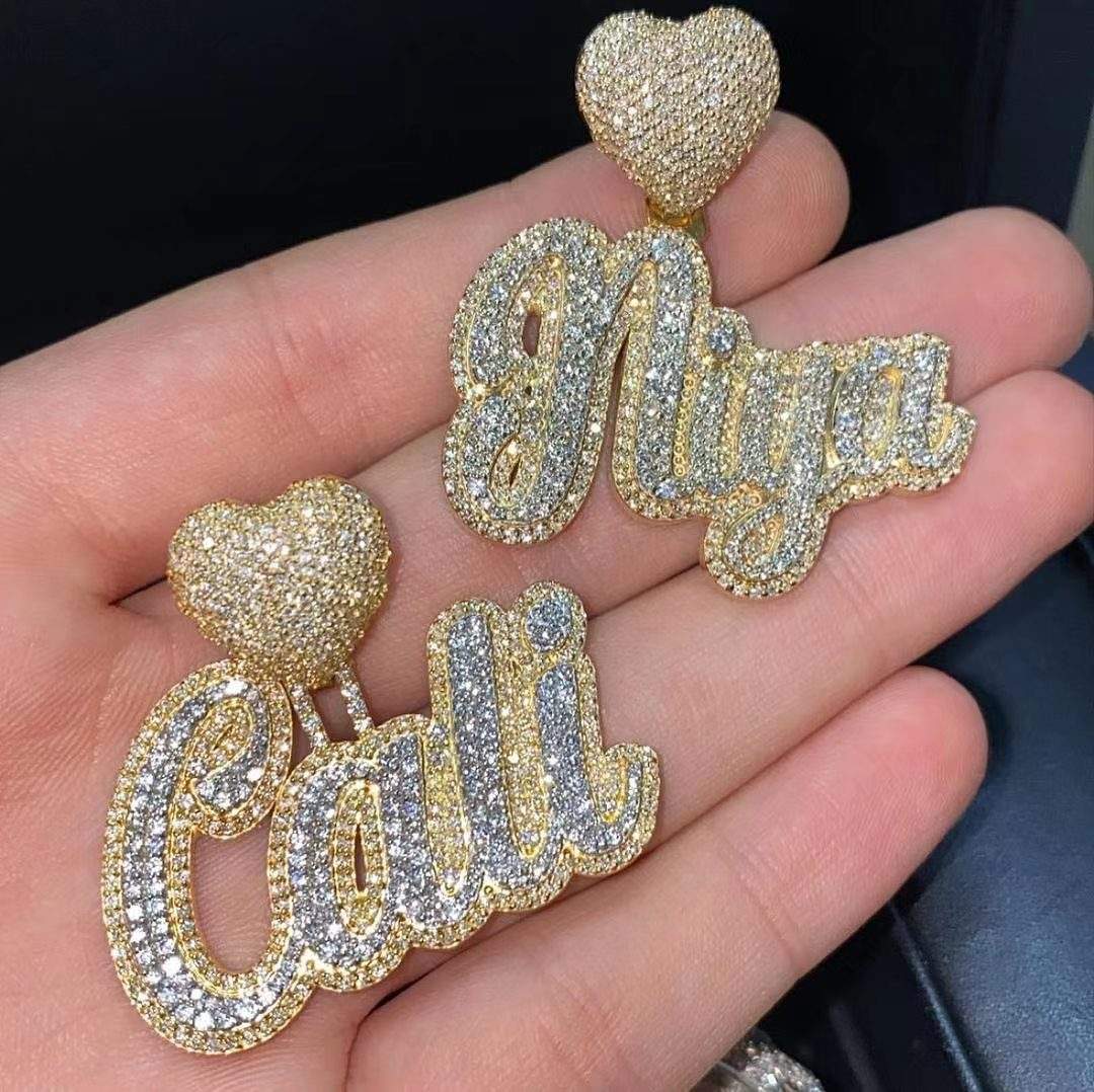 Custom Iced Out Letter Pendant