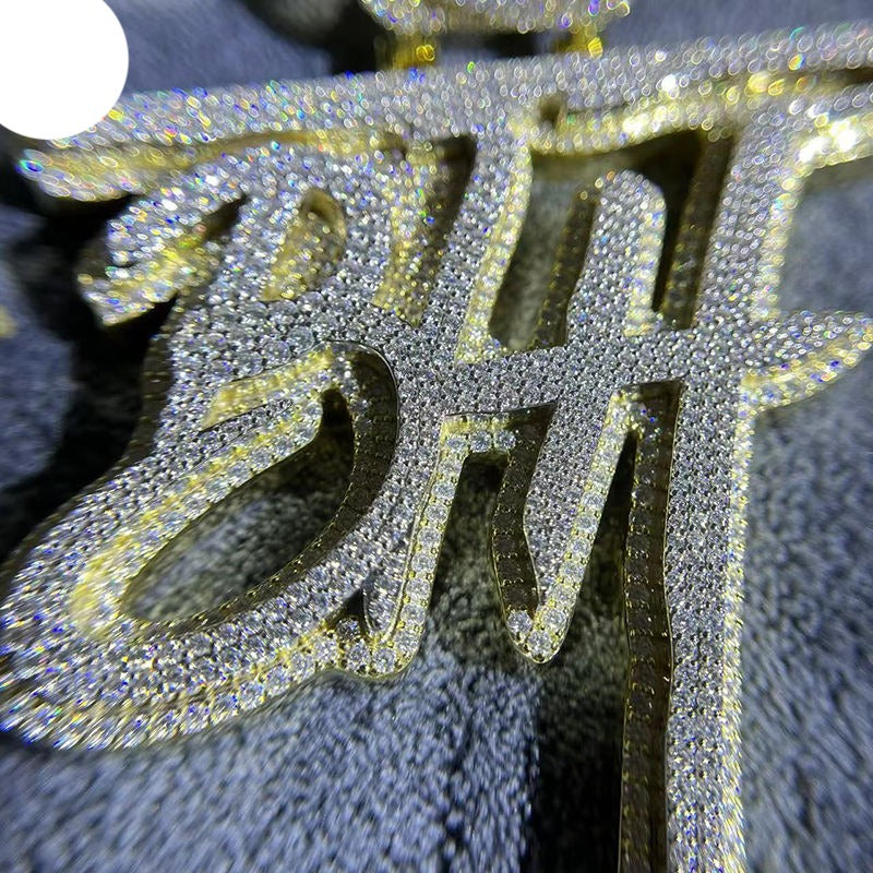 Custom Iced out Letter Pendant