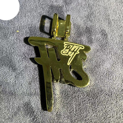 Custom Iced out Letter Pendant